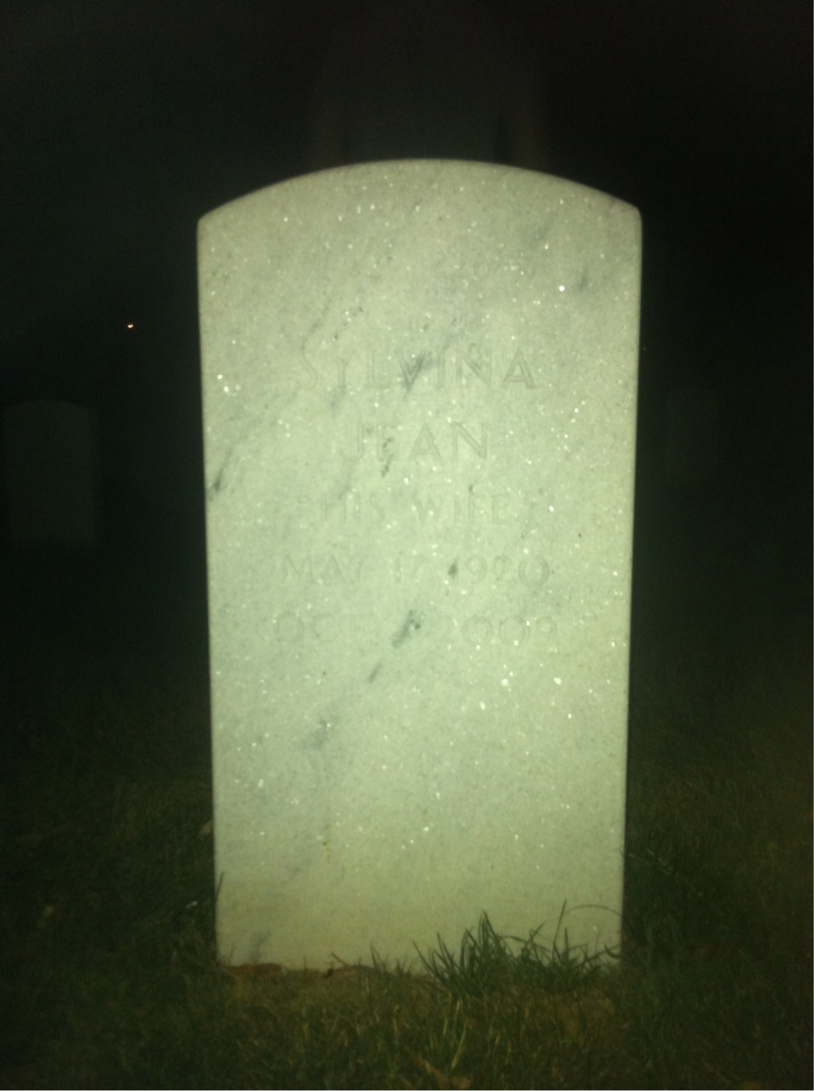 Back of headstone — Paul Baron