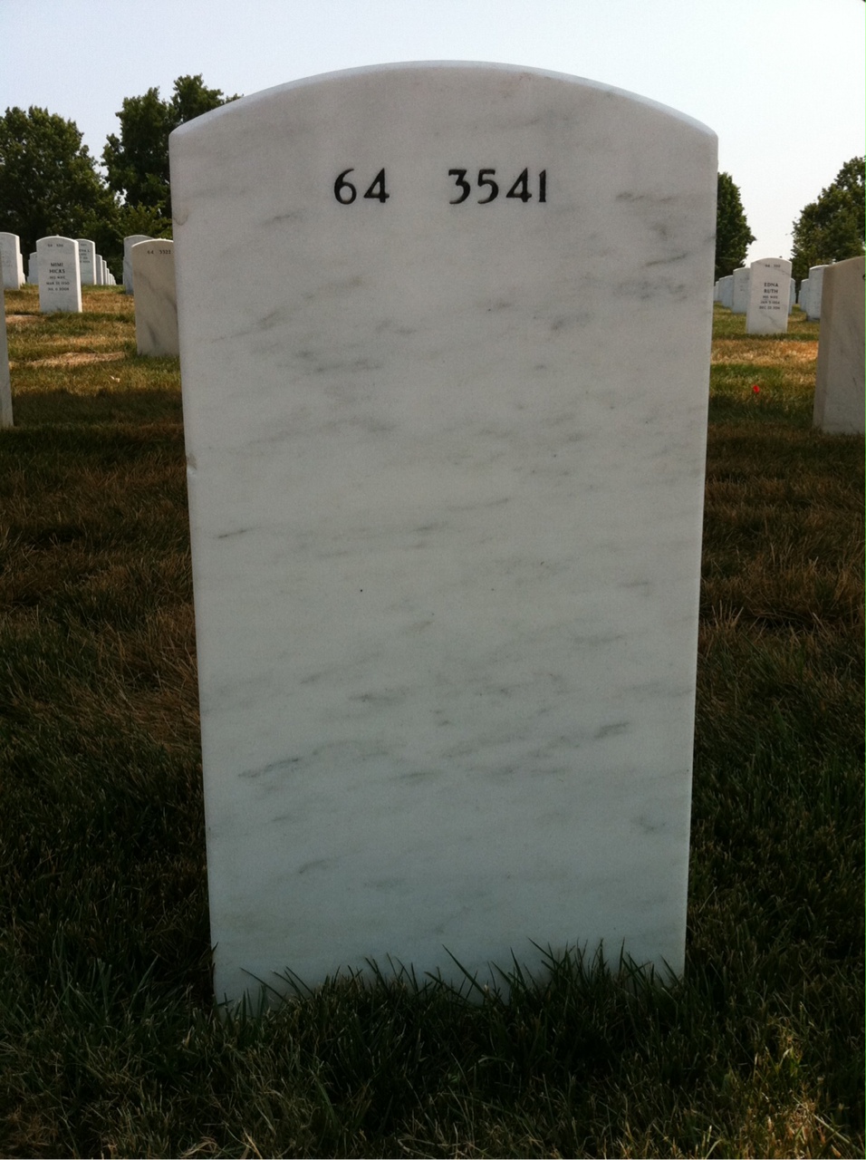 Back of headstone — Salvatore Antignano
