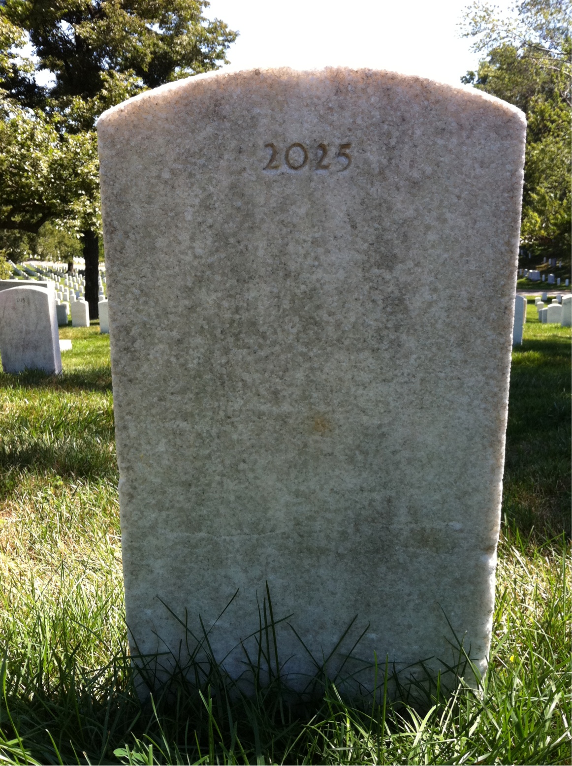 Back of headstone — Michael Bega