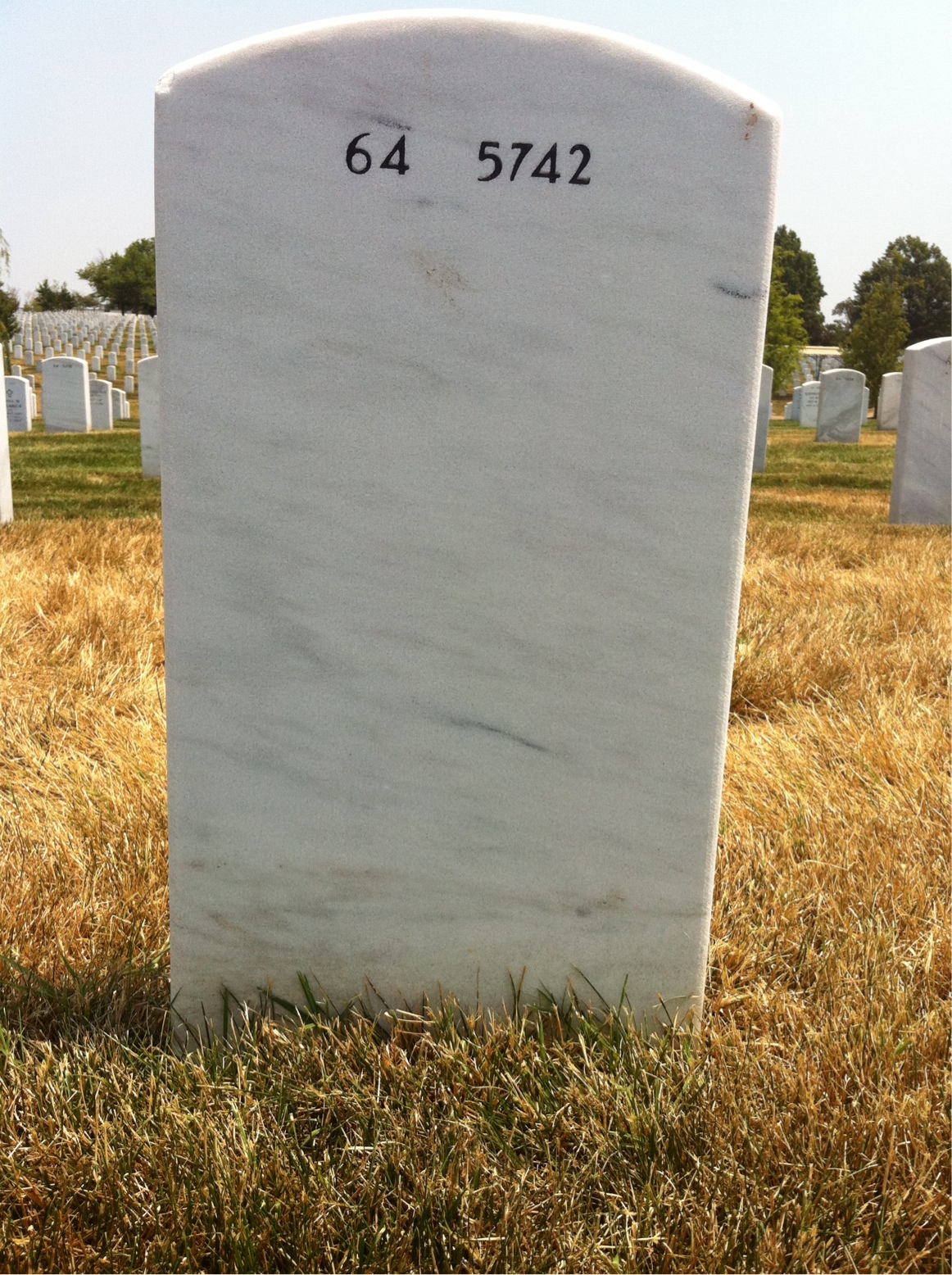 Back of headstone — Ralph Allen