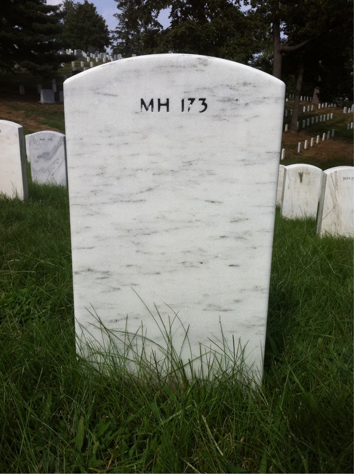 Back of headstone — Thomas Lafferty