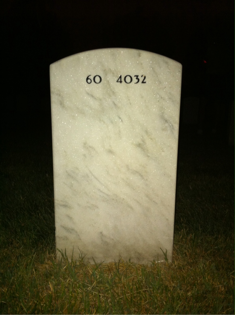 Back of headstone — Manuel Fajota