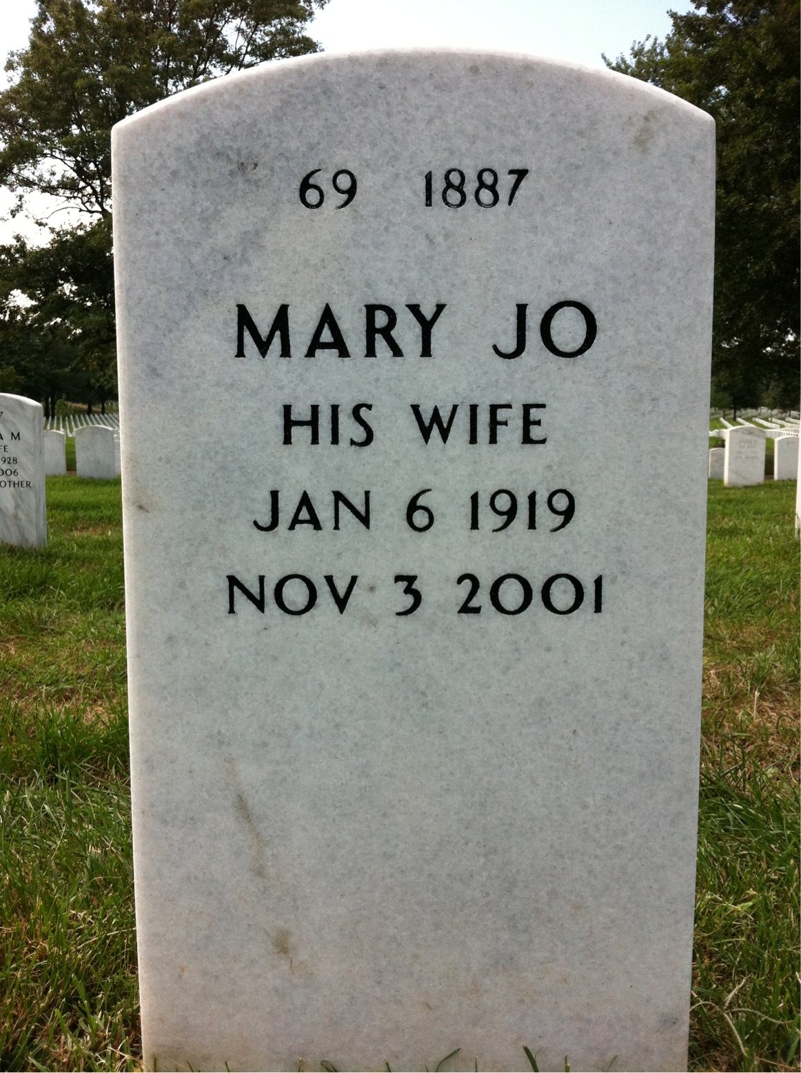 Back of headstone — Richard Geiger