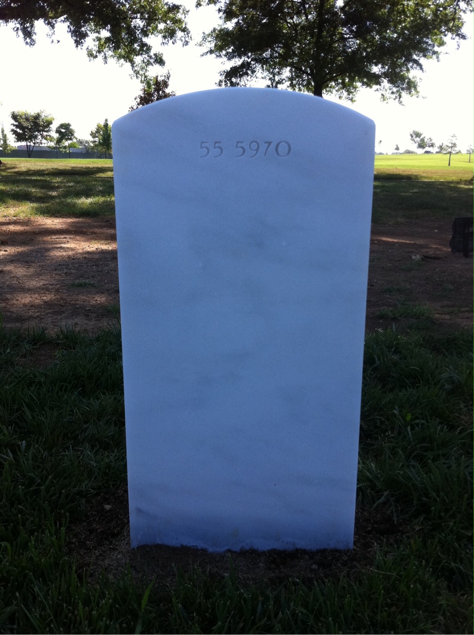 Back of headstone — Lawrence Bailey
