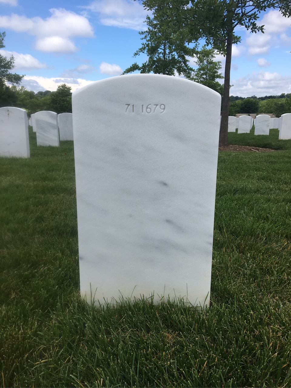 Back of headstone — William Anable