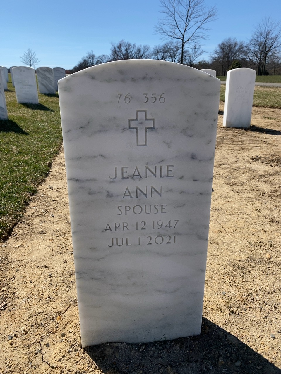 Back of headstone — William Lowell Reisner