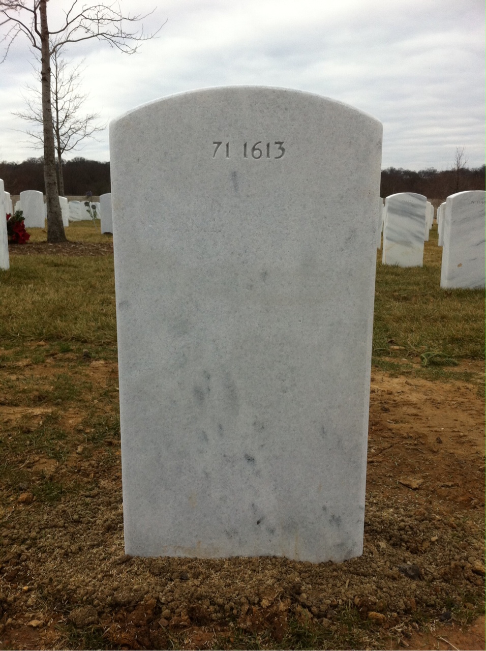 Back of headstone — Timothy James Mcelwaine