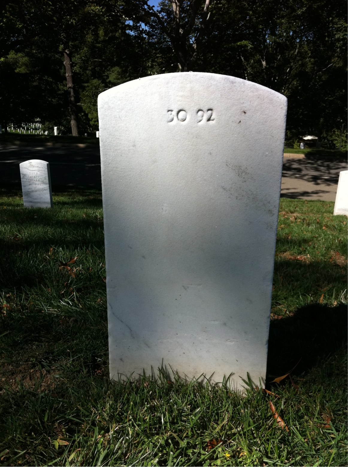 Back of headstone — John Pinckney