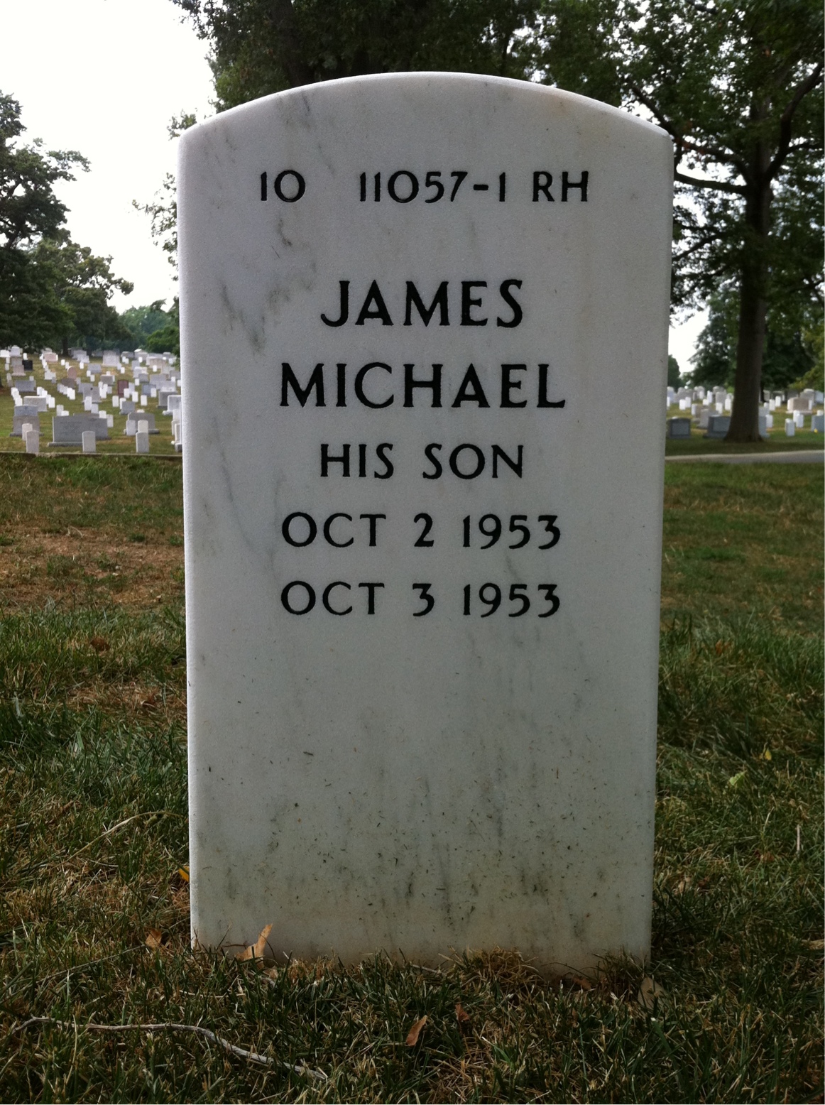 Back of headstone — Clyde De Long