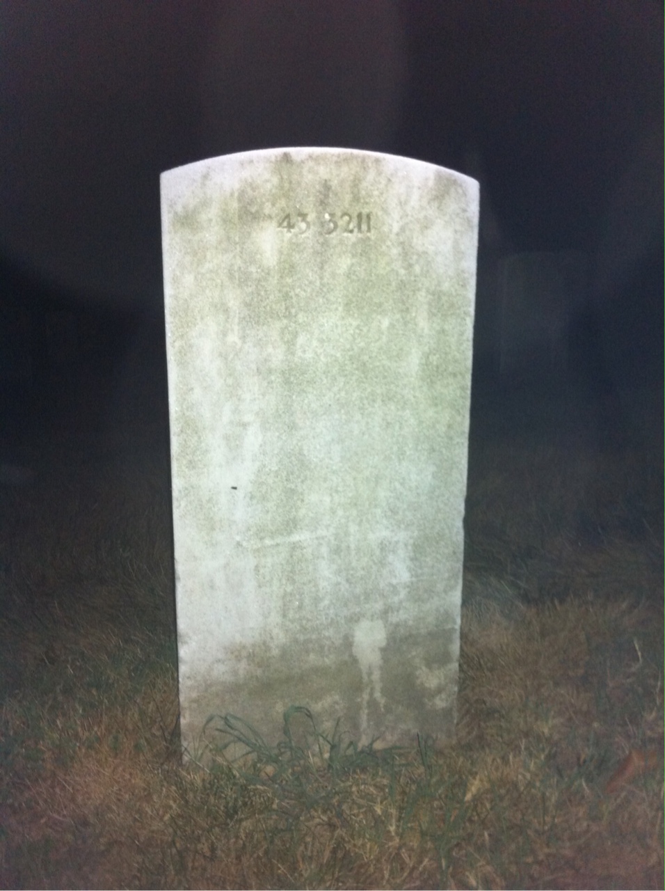 Back of headstone — Albert Anderson