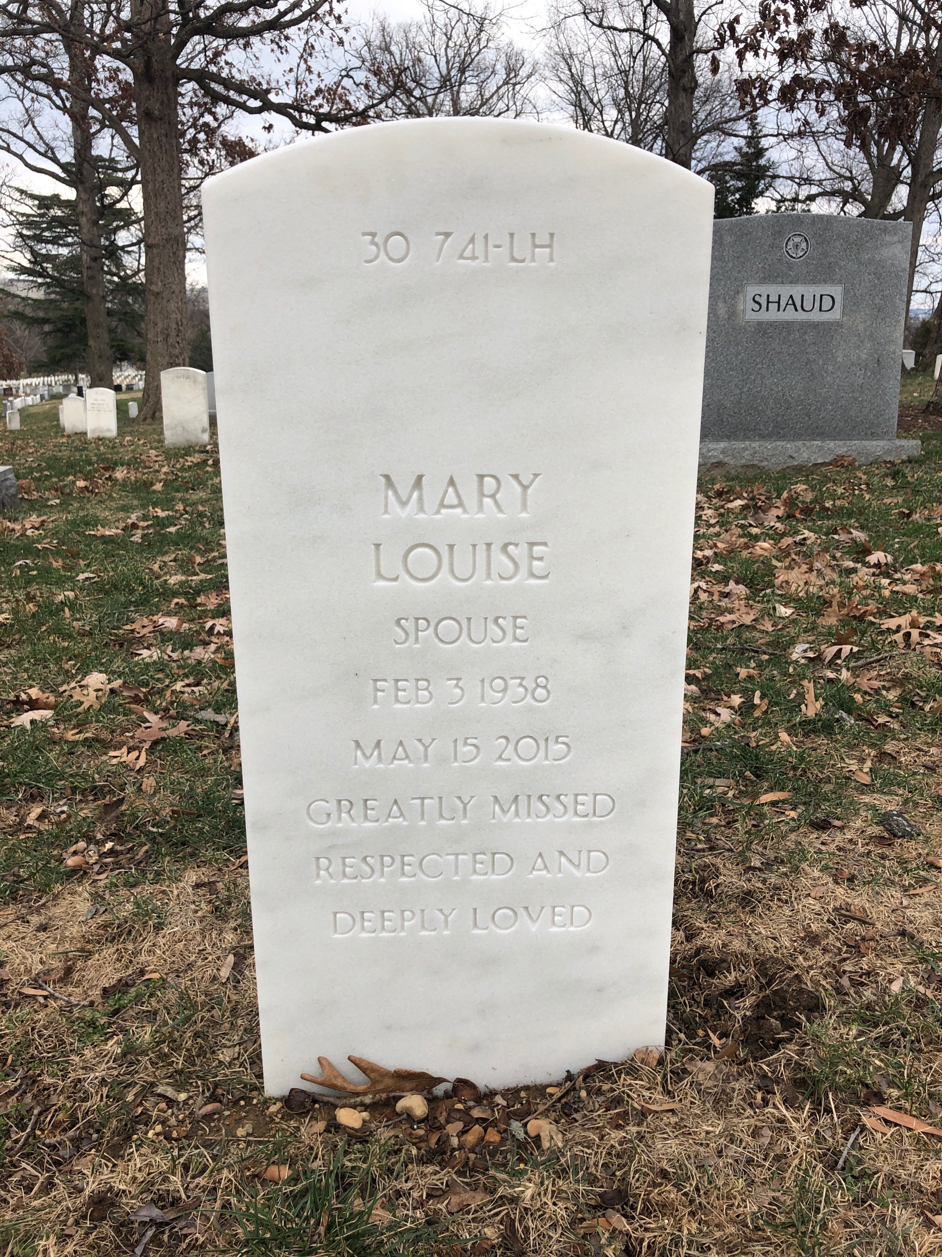 Back of headstone — Albert Akers