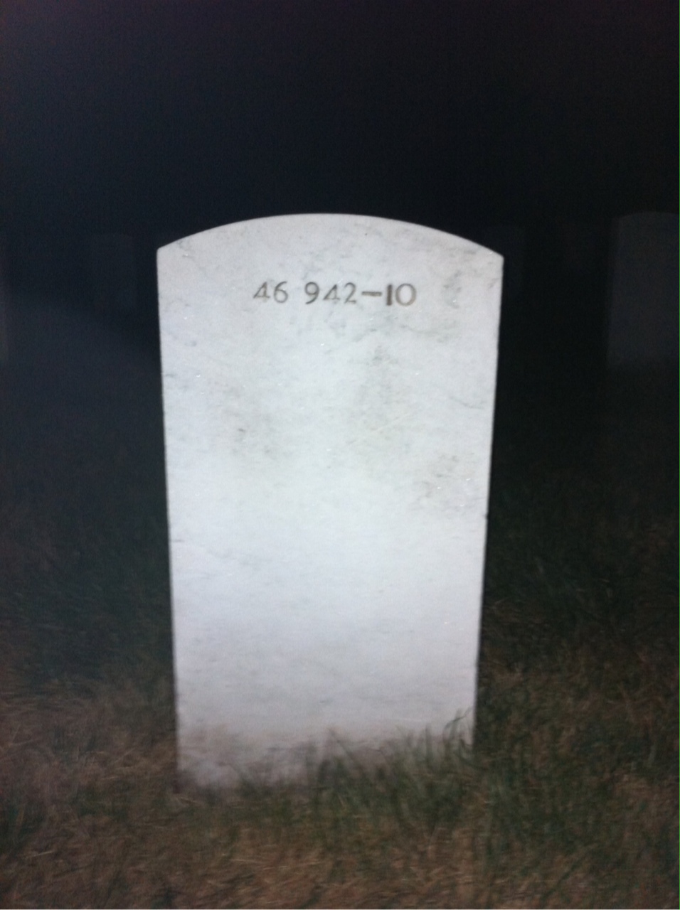 Back of headstone — Clarence Mitchell