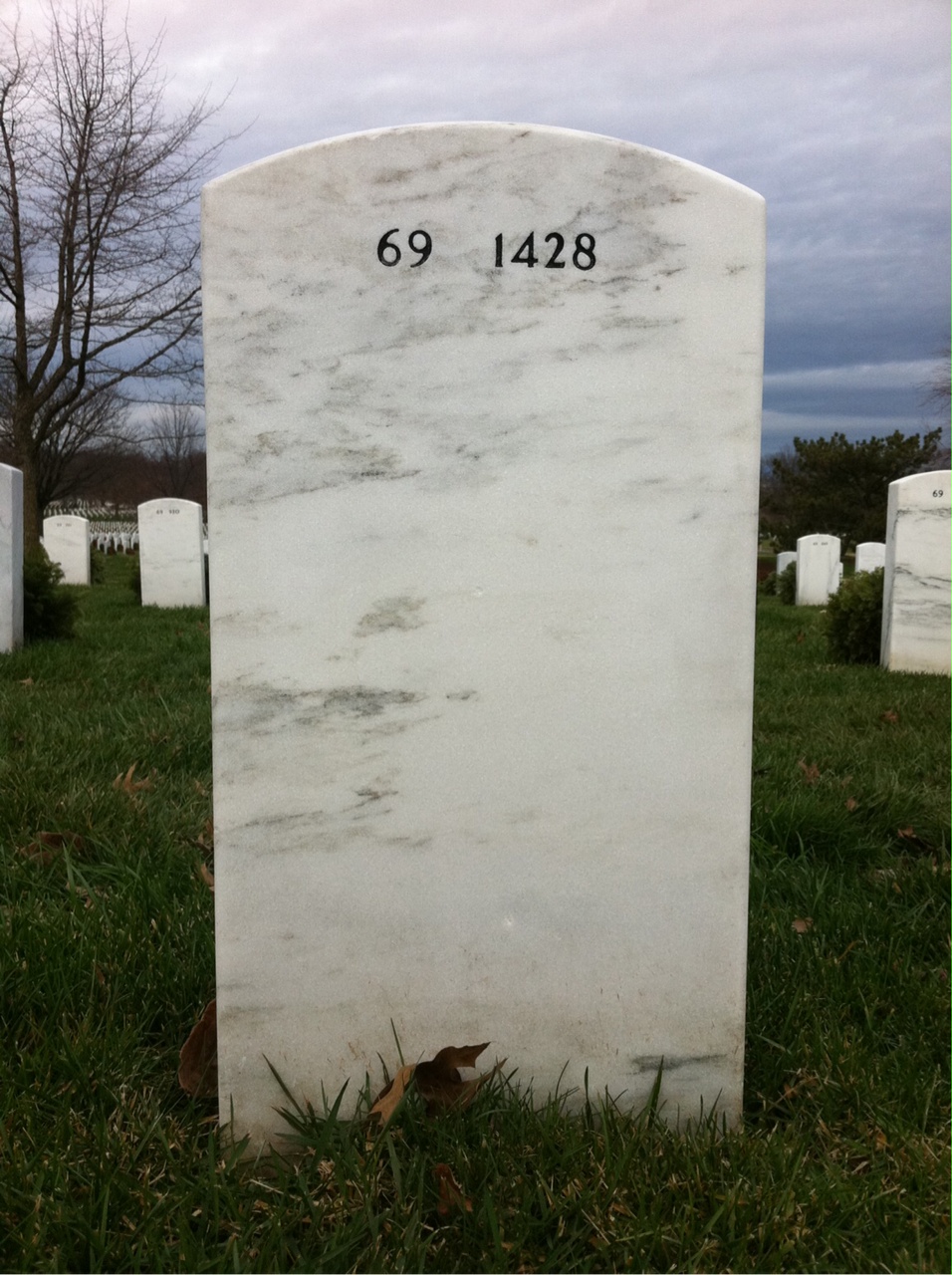 Back of headstone — Ralph Farris