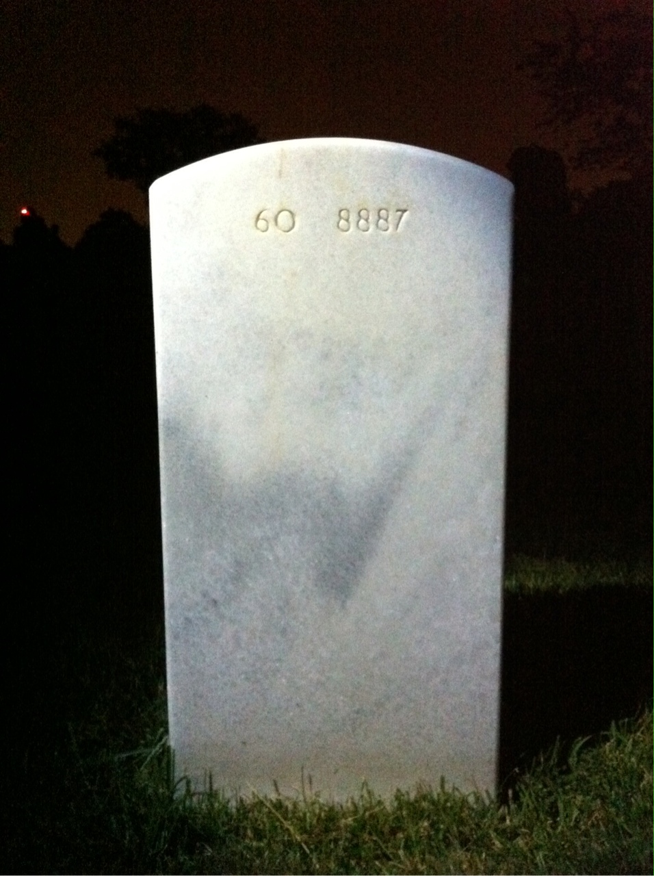 Back of headstone — William Taylor