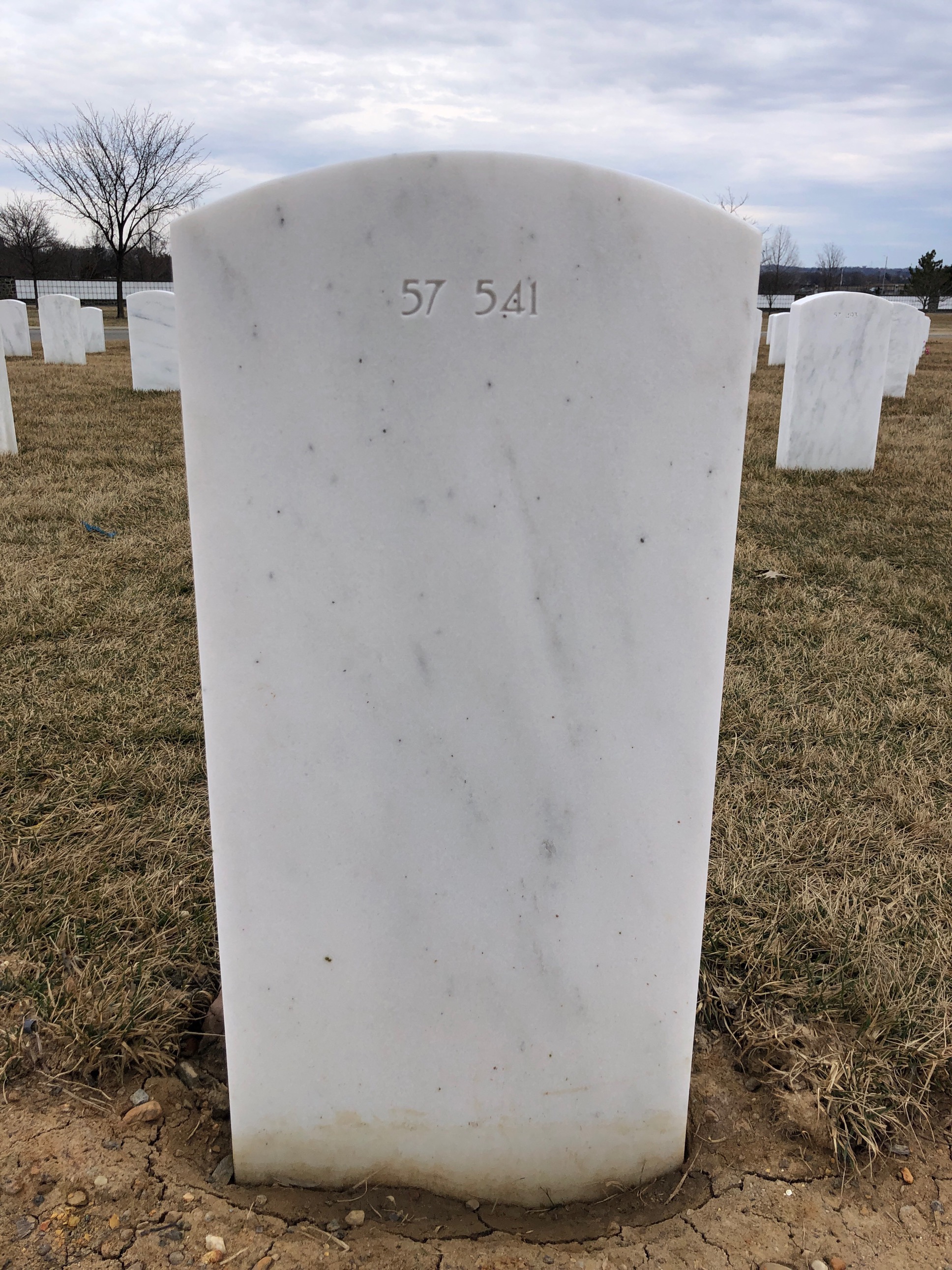 Back of headstone — William Edward Ramberg