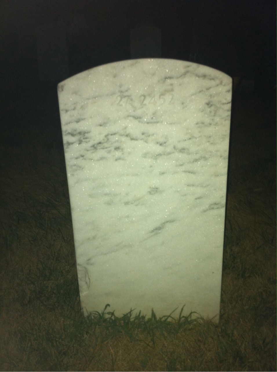 Back of headstone — Henrietta Alexander