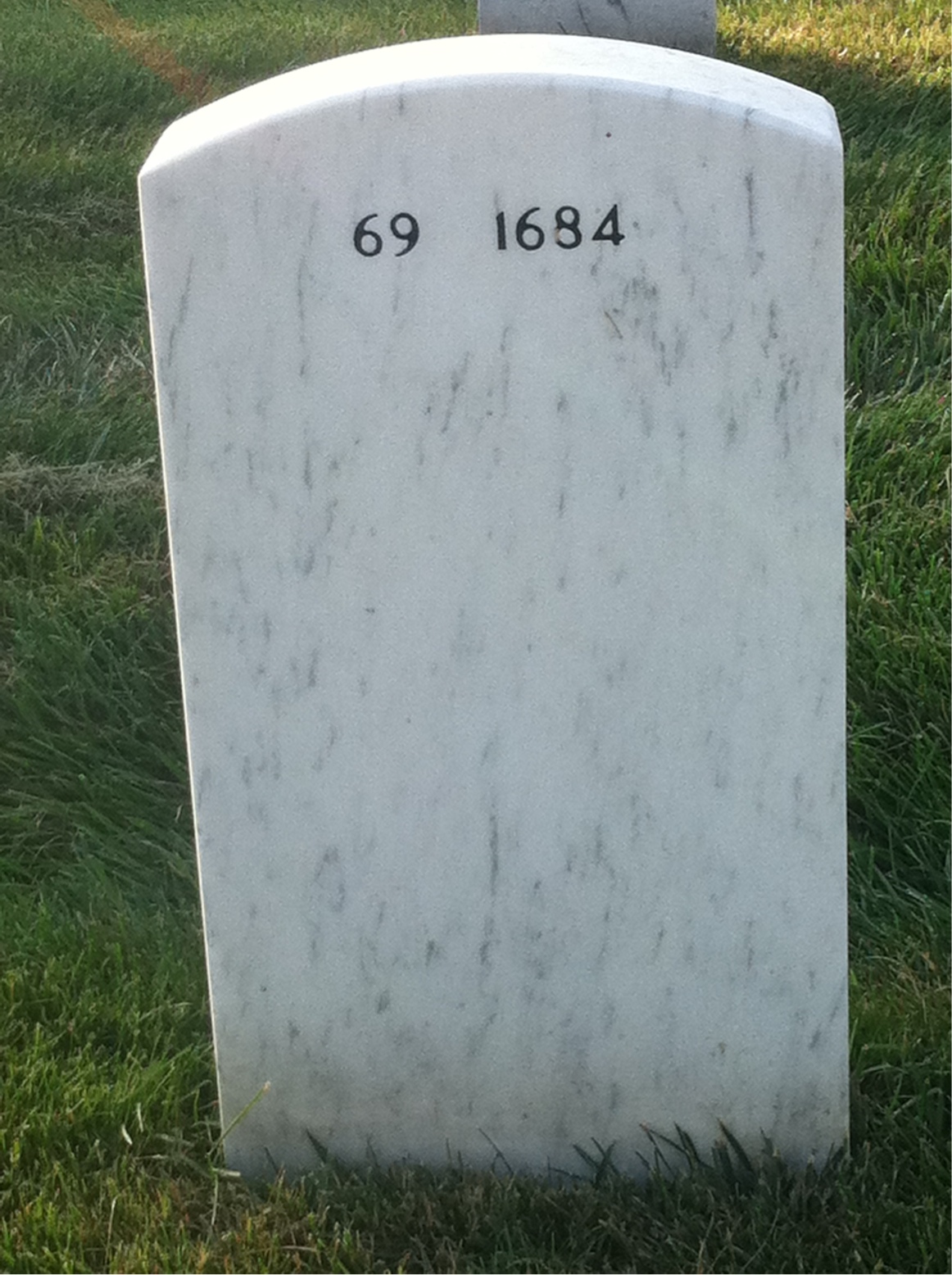 Back of headstone — Harold Plotnick