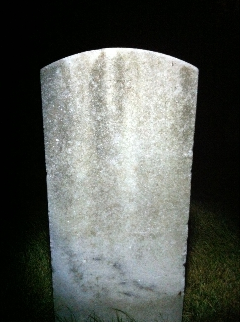 Back of headstone — John Murrie