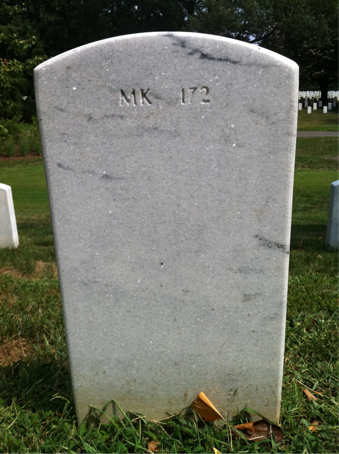 Back of headstone — Theophilus Ansong