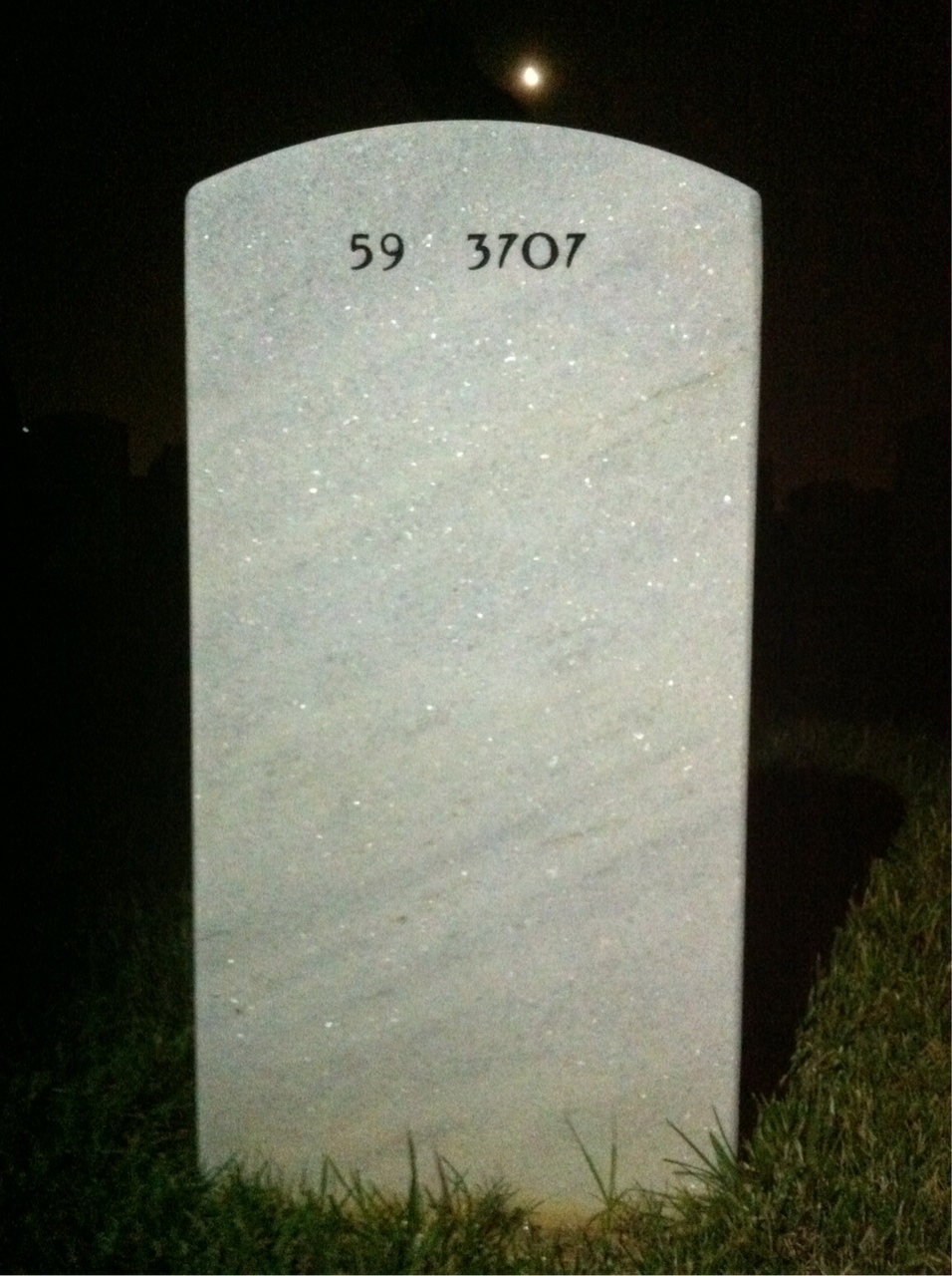 Back of headstone — William Middledorf