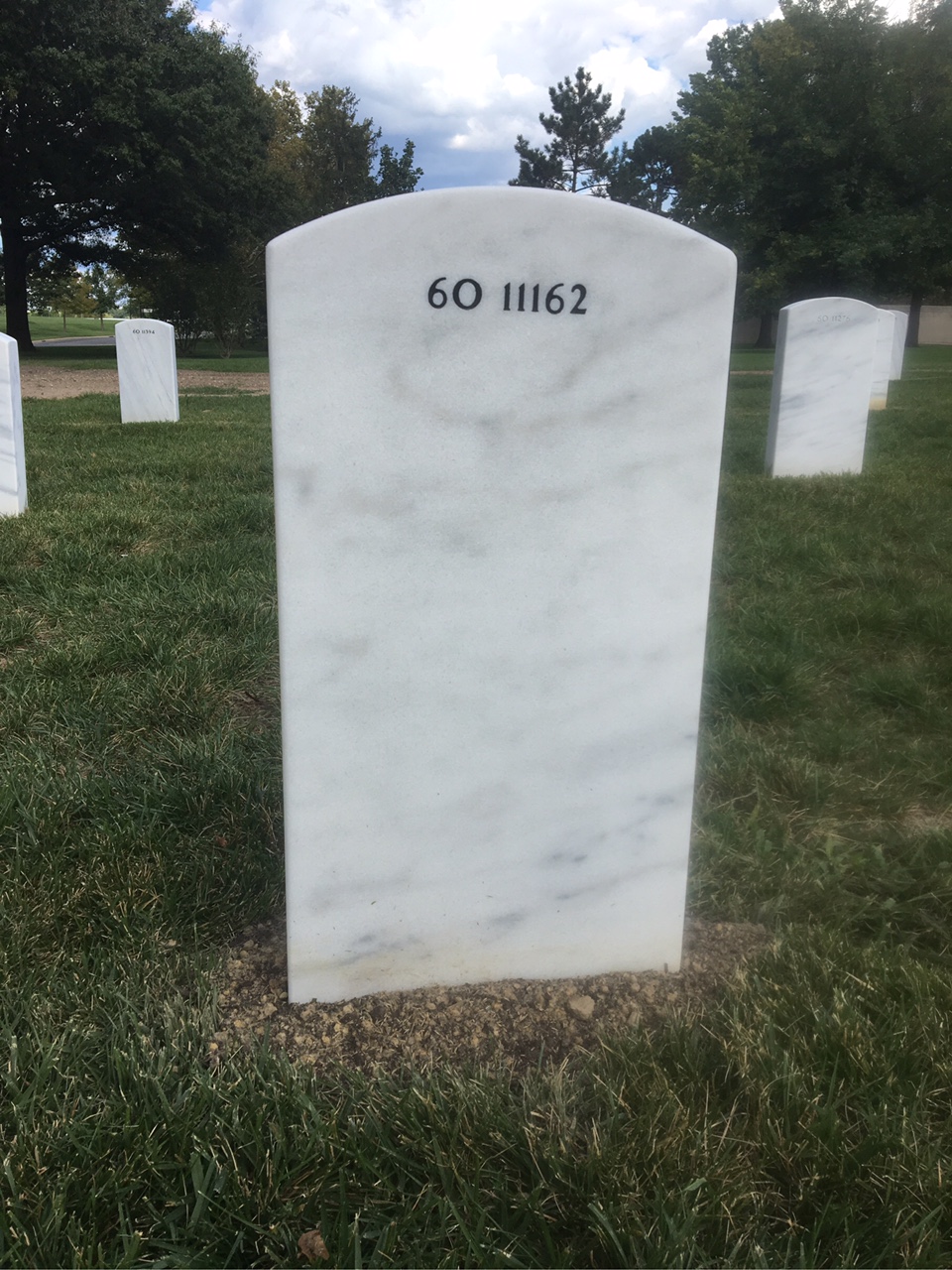 Back of headstone — Kevin Joseph Mcenroe