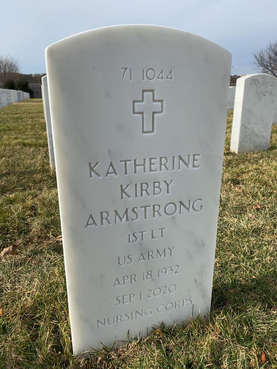 Back of headstone — Edward Armstrong