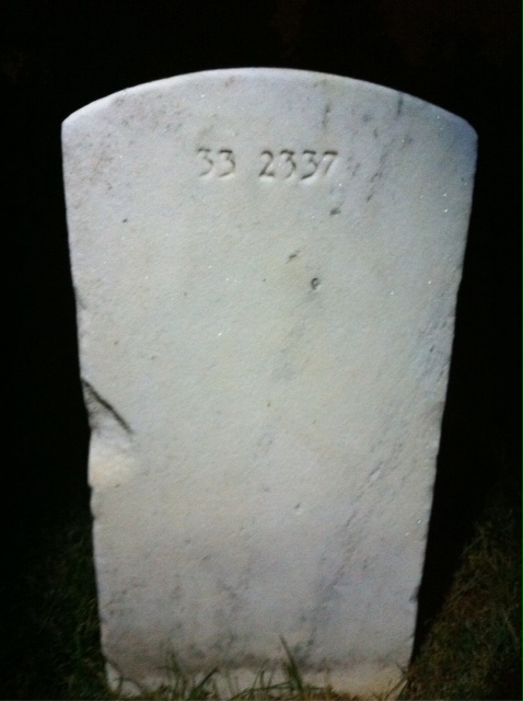 Back of headstone — William Mckee