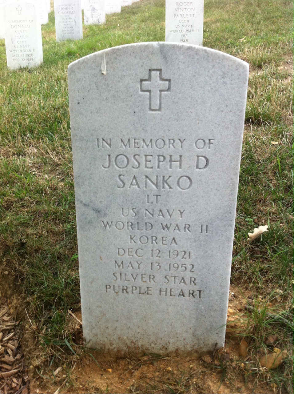 Headstone of Joseph D Sanko