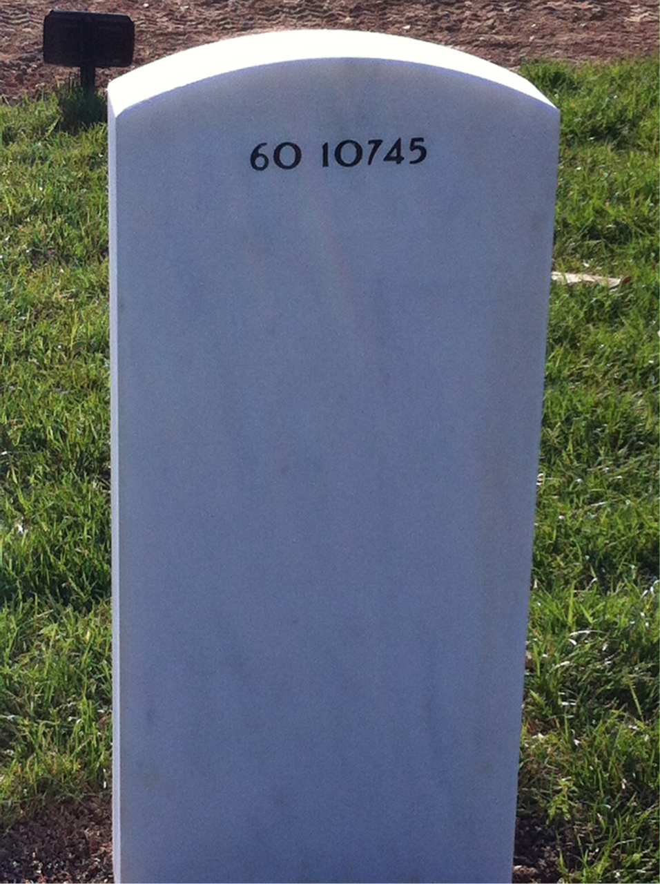 Back of headstone — Margaret Antonio