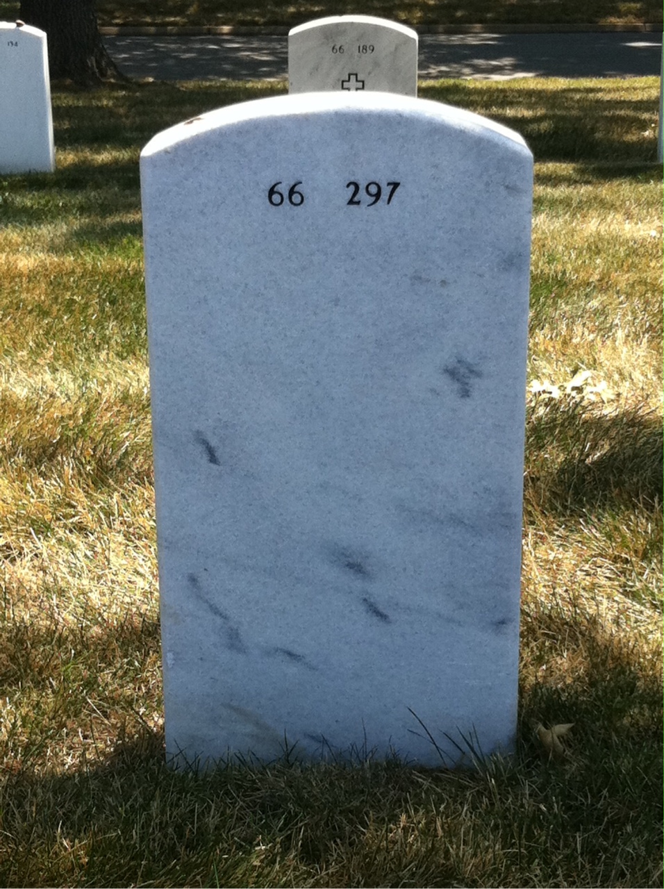 Back of headstone — Vernon Gilmore