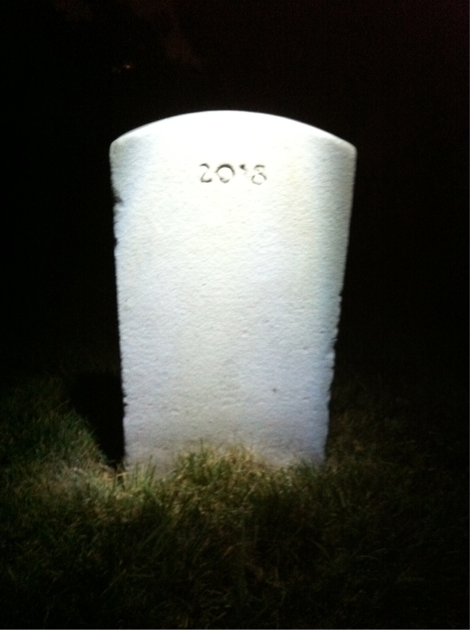Back of headstone — Kenneth Gilbert