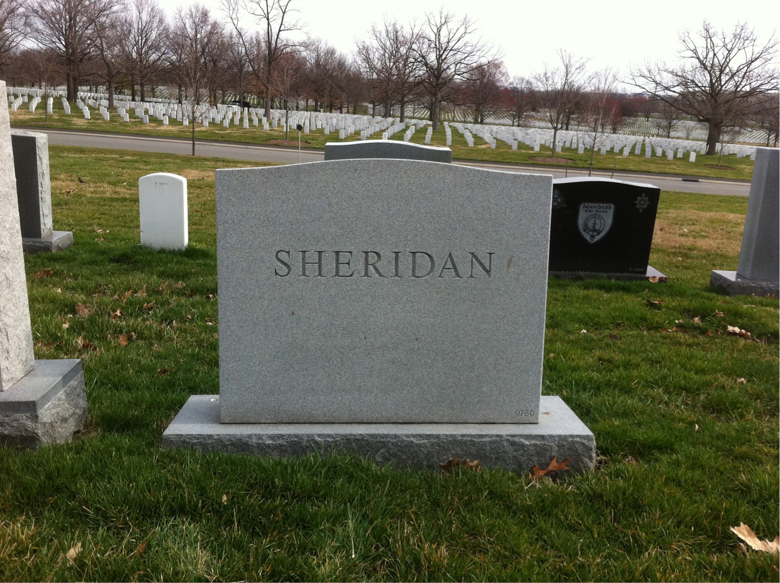 Back of headstone — Roy Sheridan