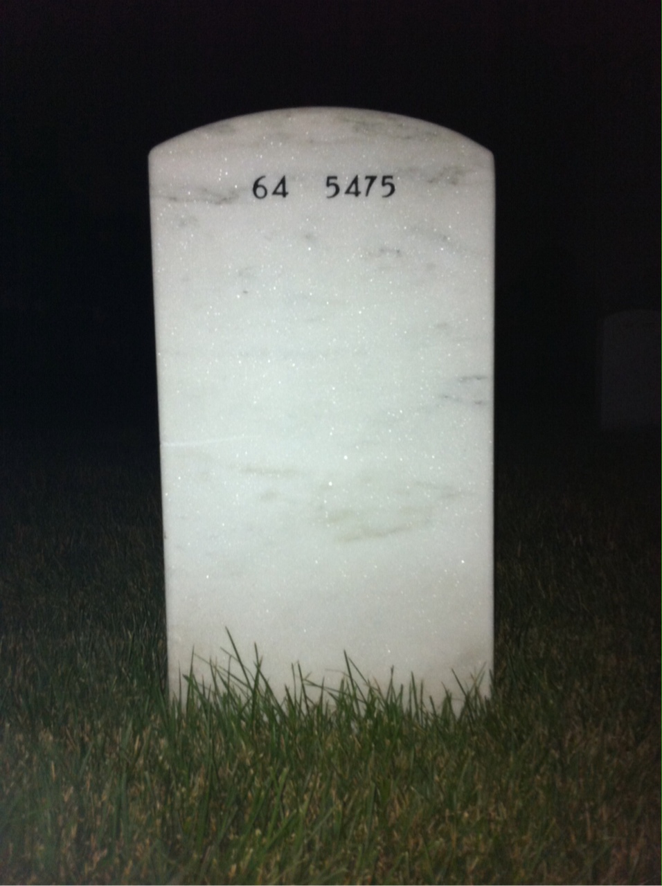Back of headstone — Michael Yonkers