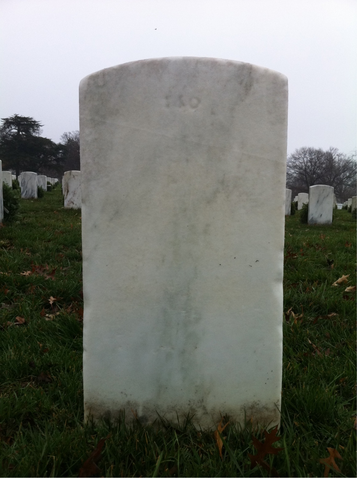 Back of headstone — Charley Morris