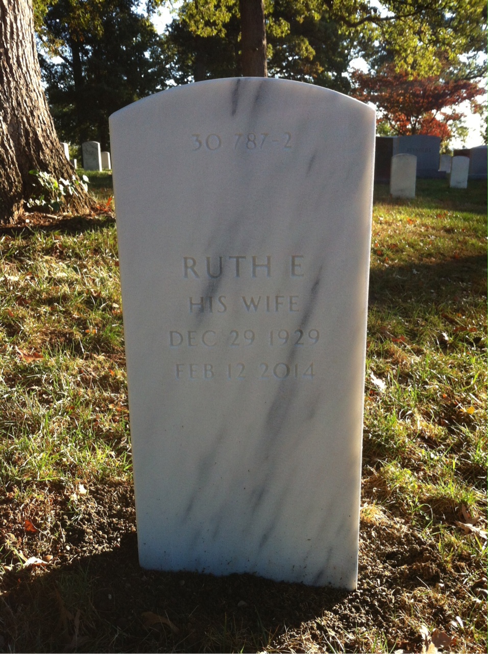 Back of headstone — Richard Mc Klveen