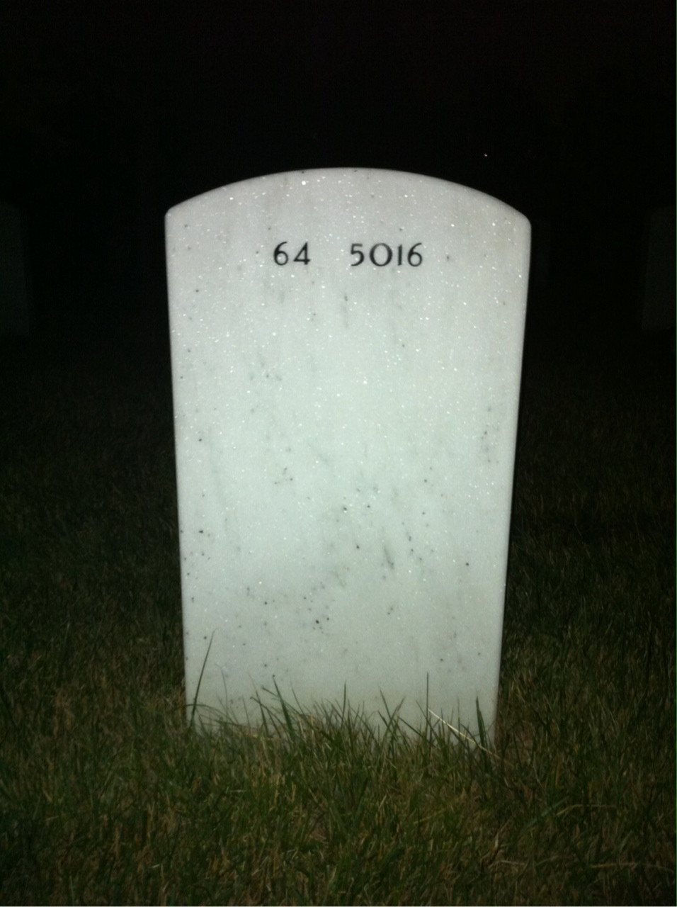Back of headstone — Edward Clark