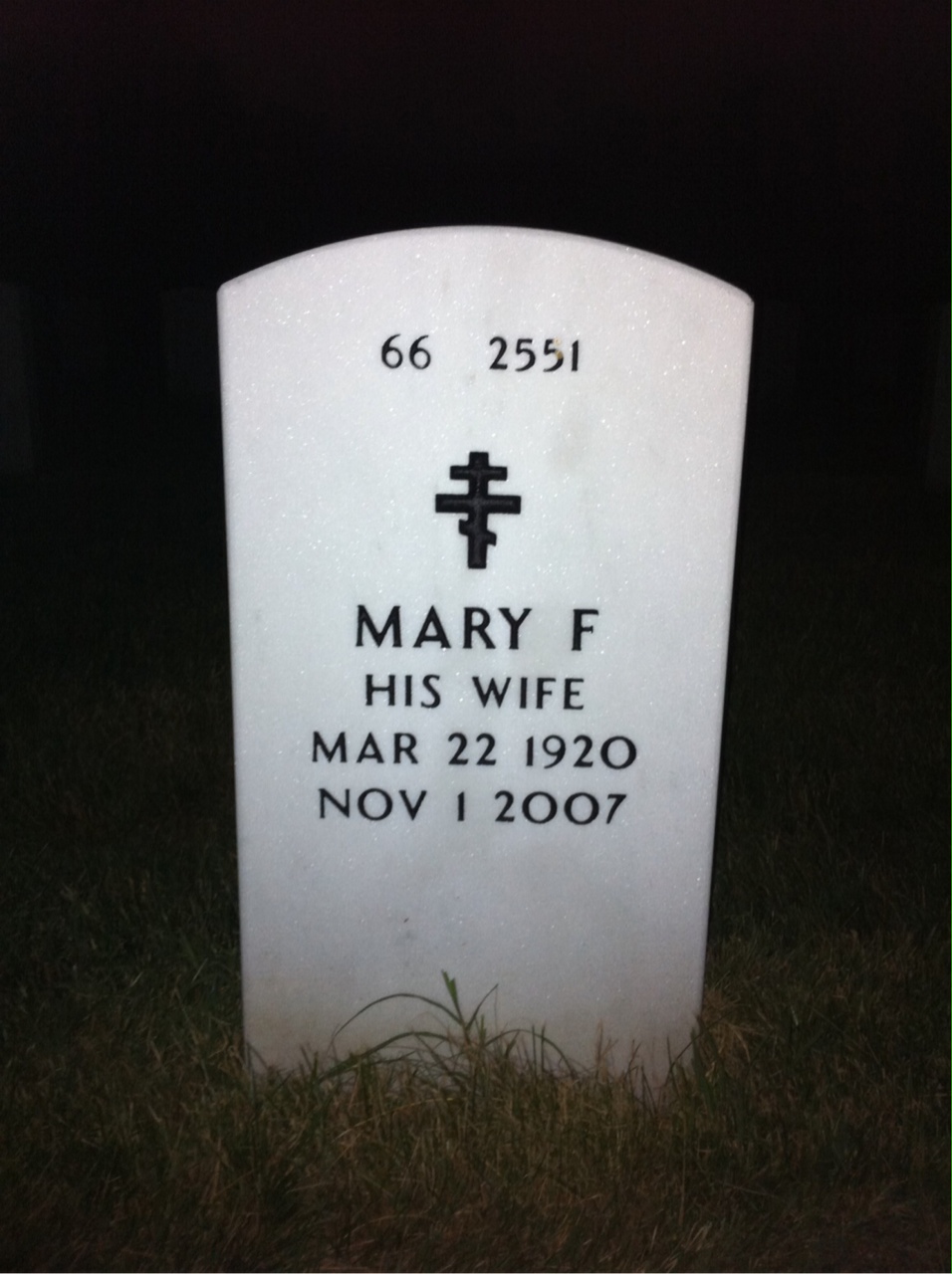 Back of headstone — Joseph Barrett