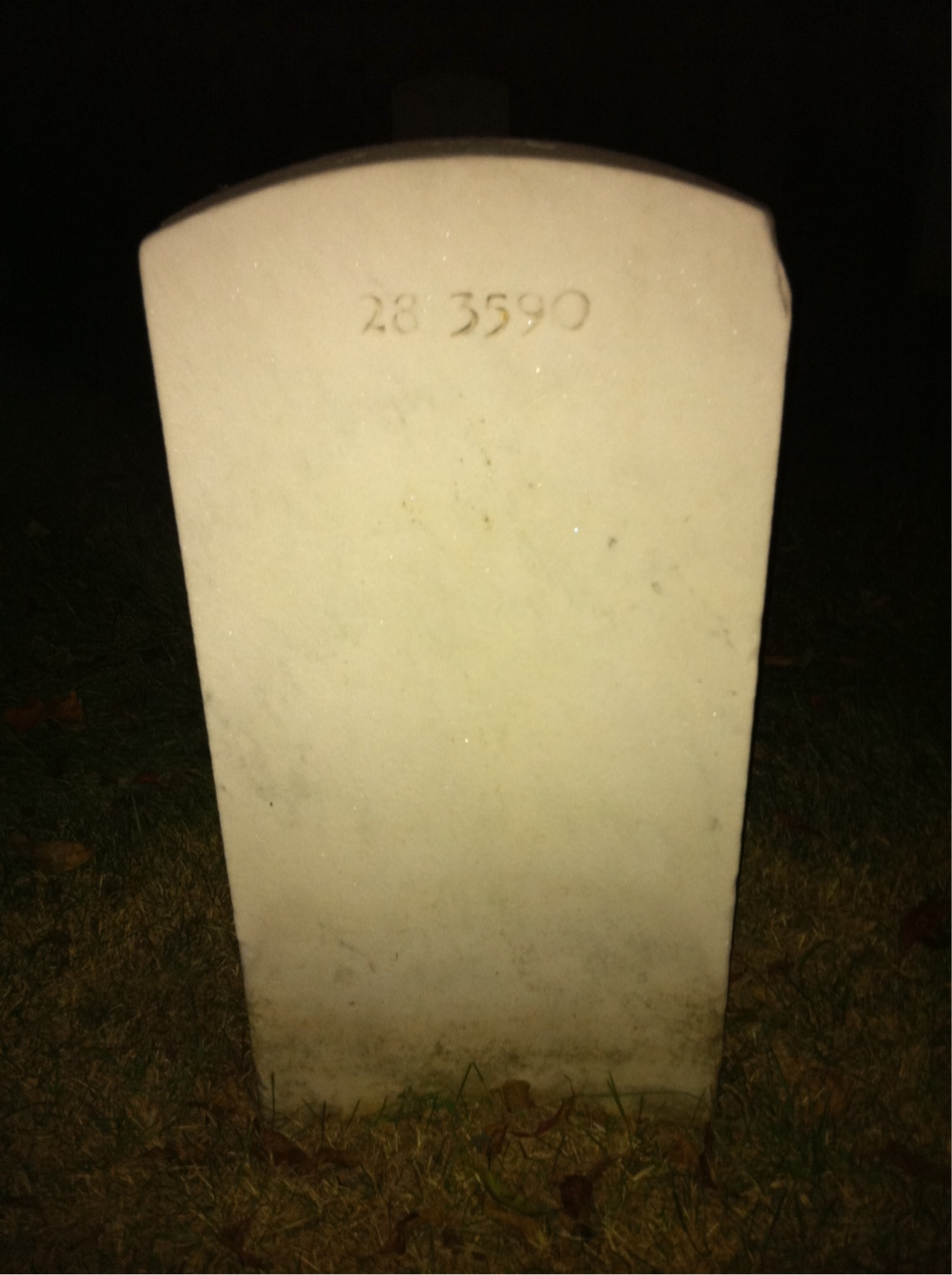 Back of headstone — Irene Akers