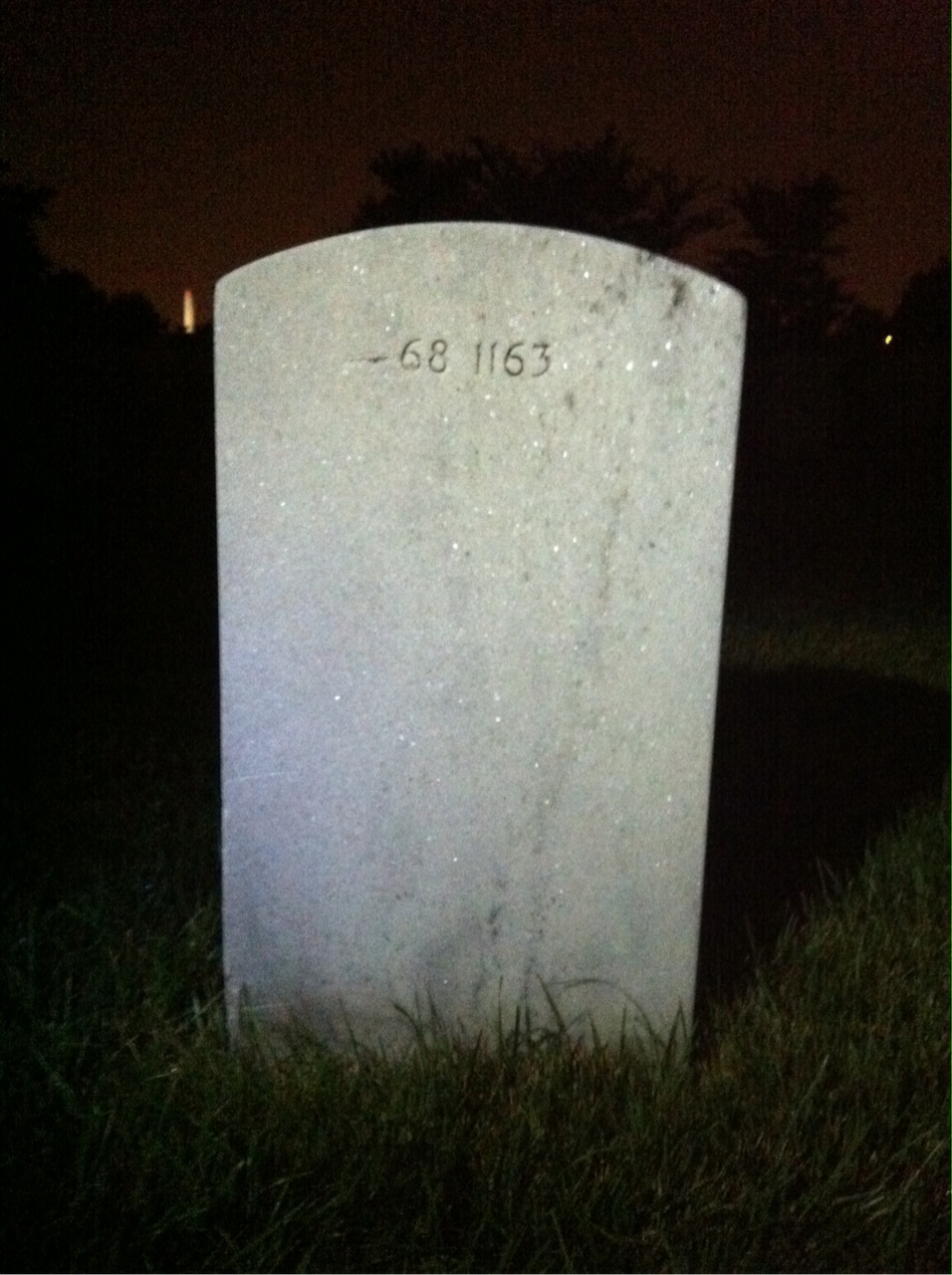 Back of headstone — Joseph Avelino