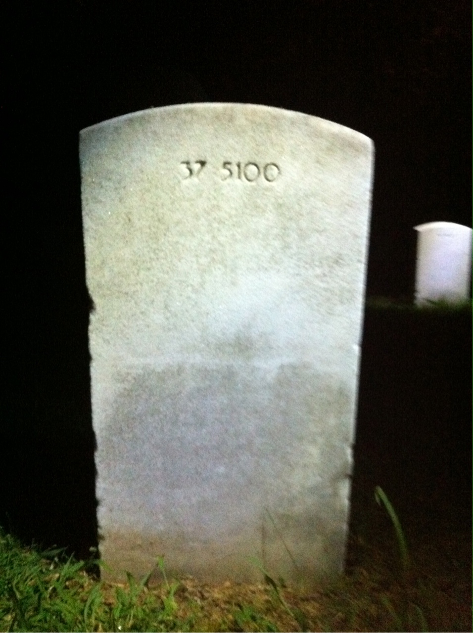 Back of headstone — Willis F Wright