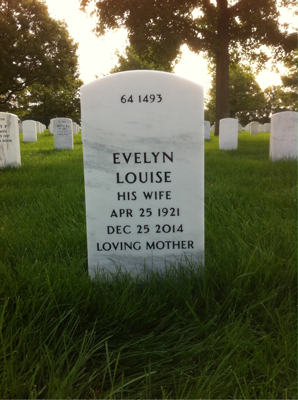 Back of headstone — James Morrison