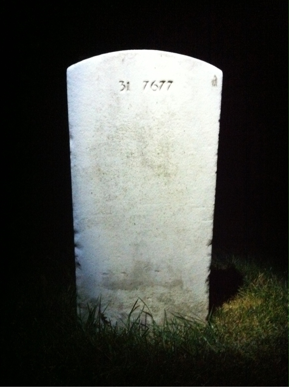 Back of headstone — James Monroe