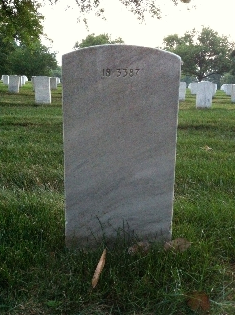 Back of headstone — Henry Blaich