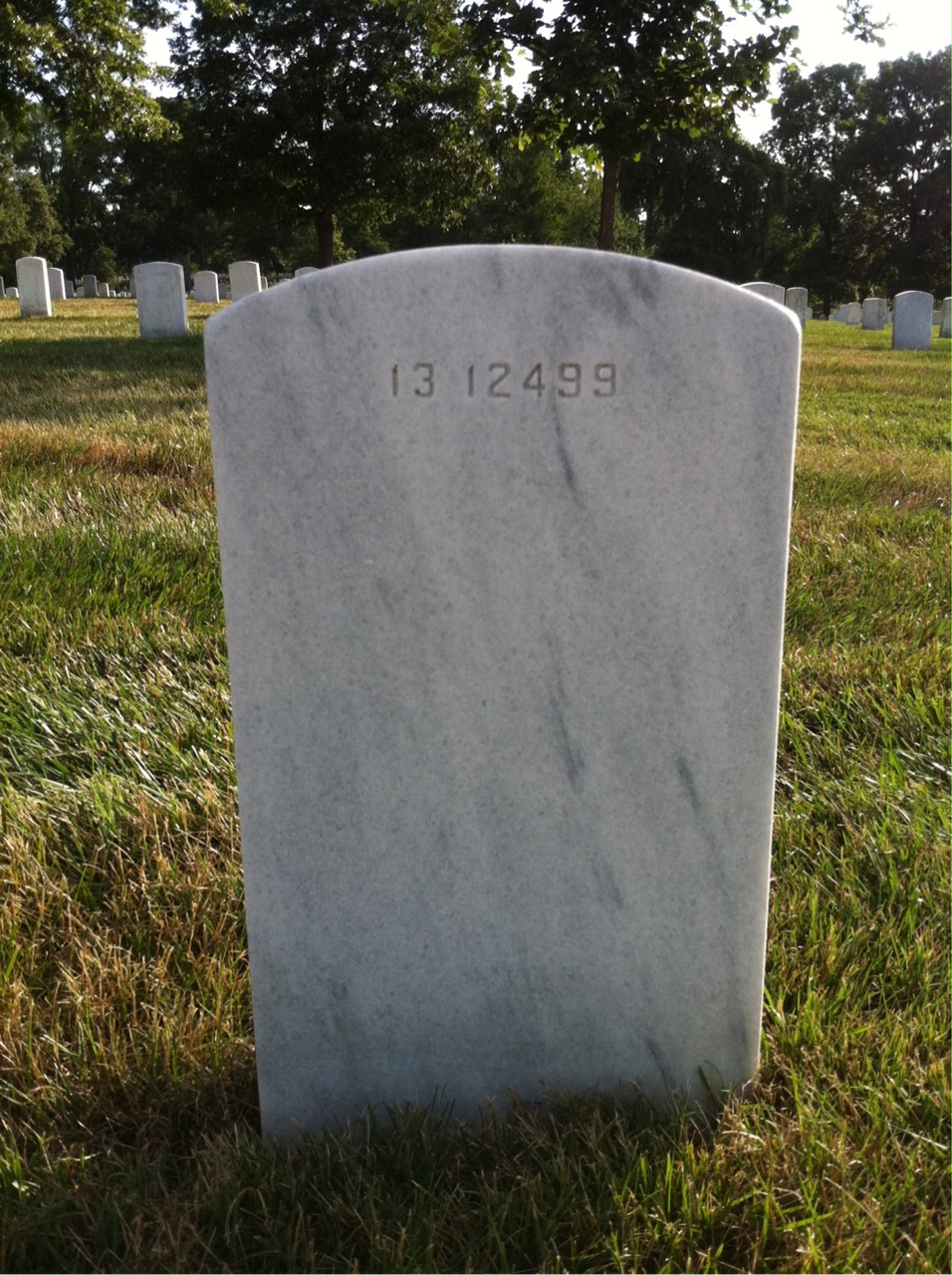 Back of headstone — George Bedford
