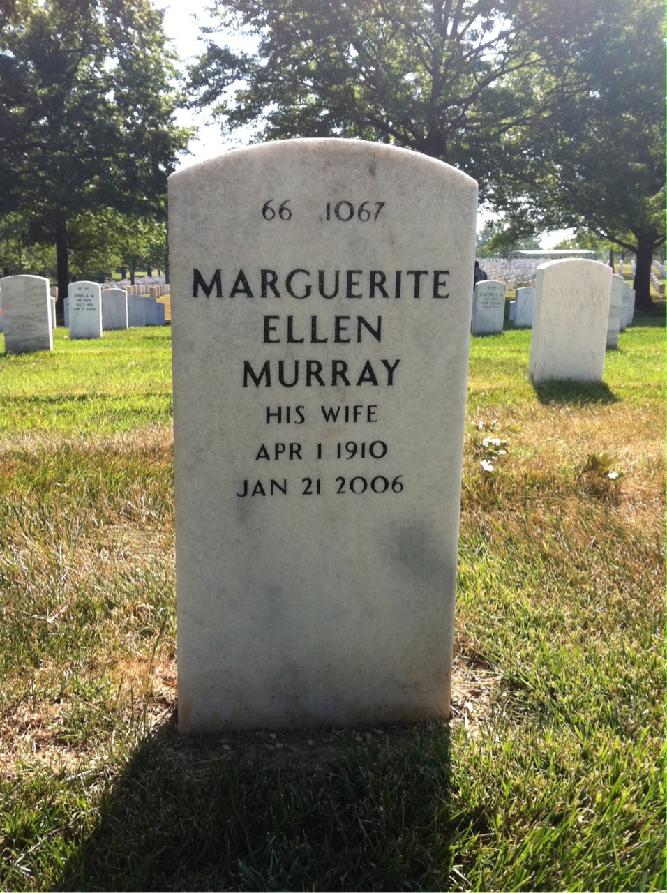 Back of headstone — John Moore