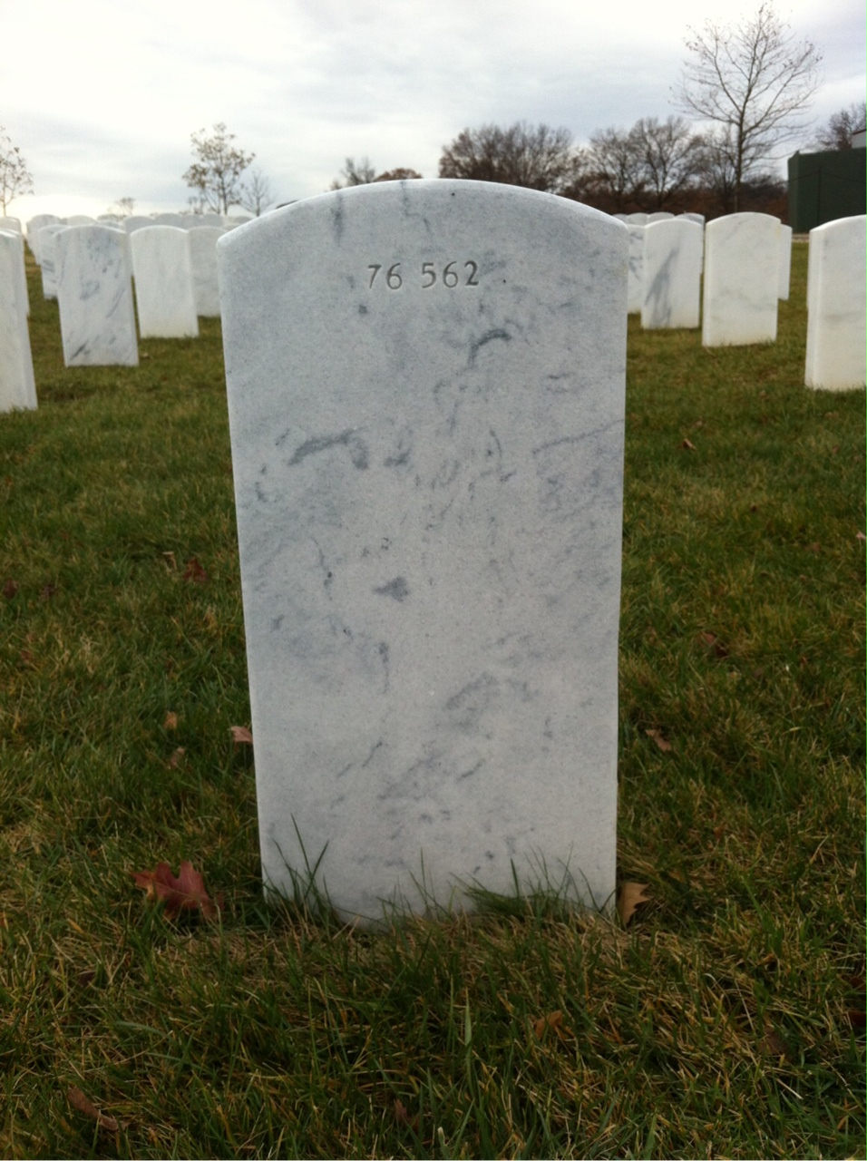 Back of headstone — Thomas Woodrow Wilson