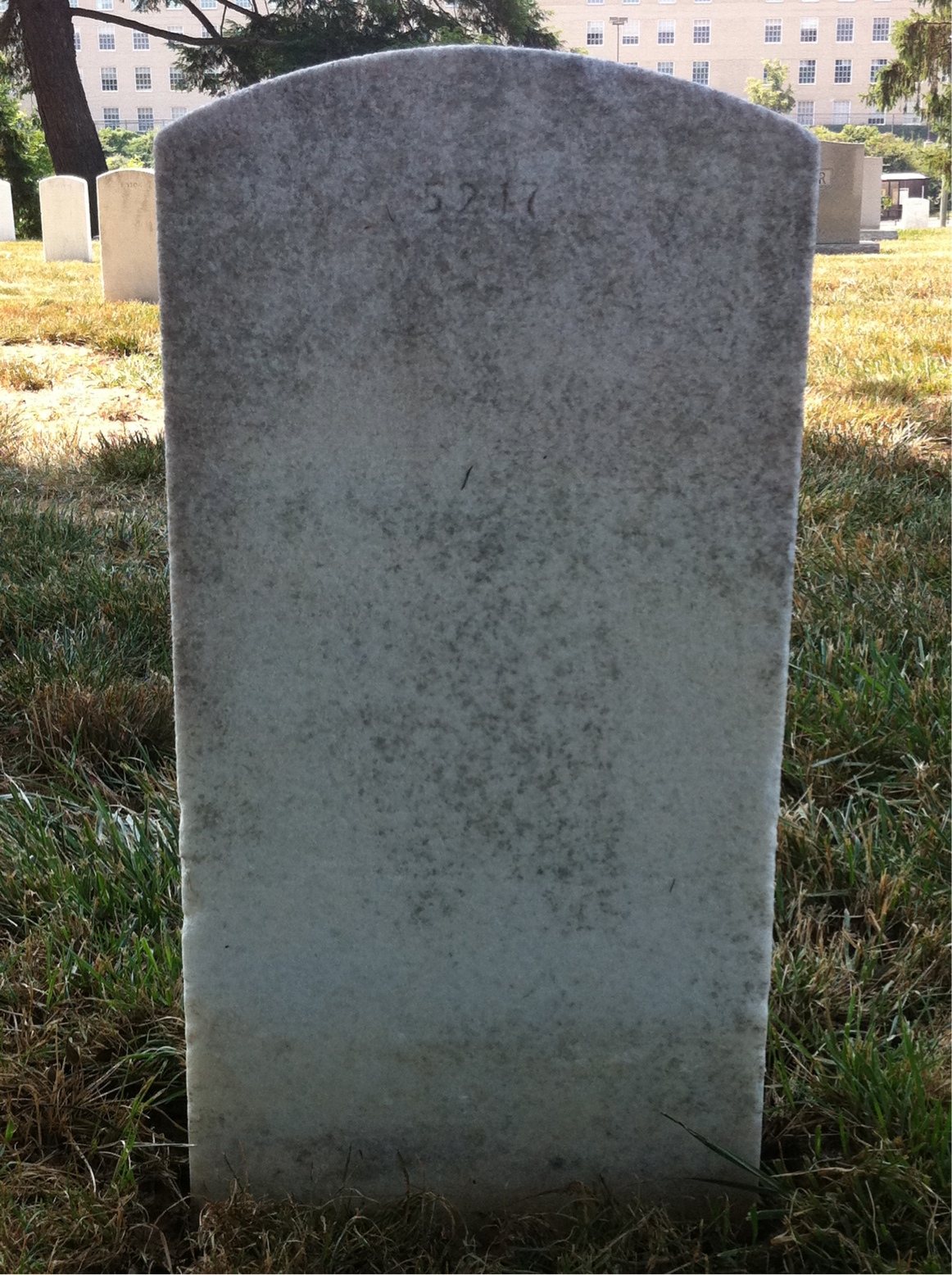 Back of headstone — Peter Anderson