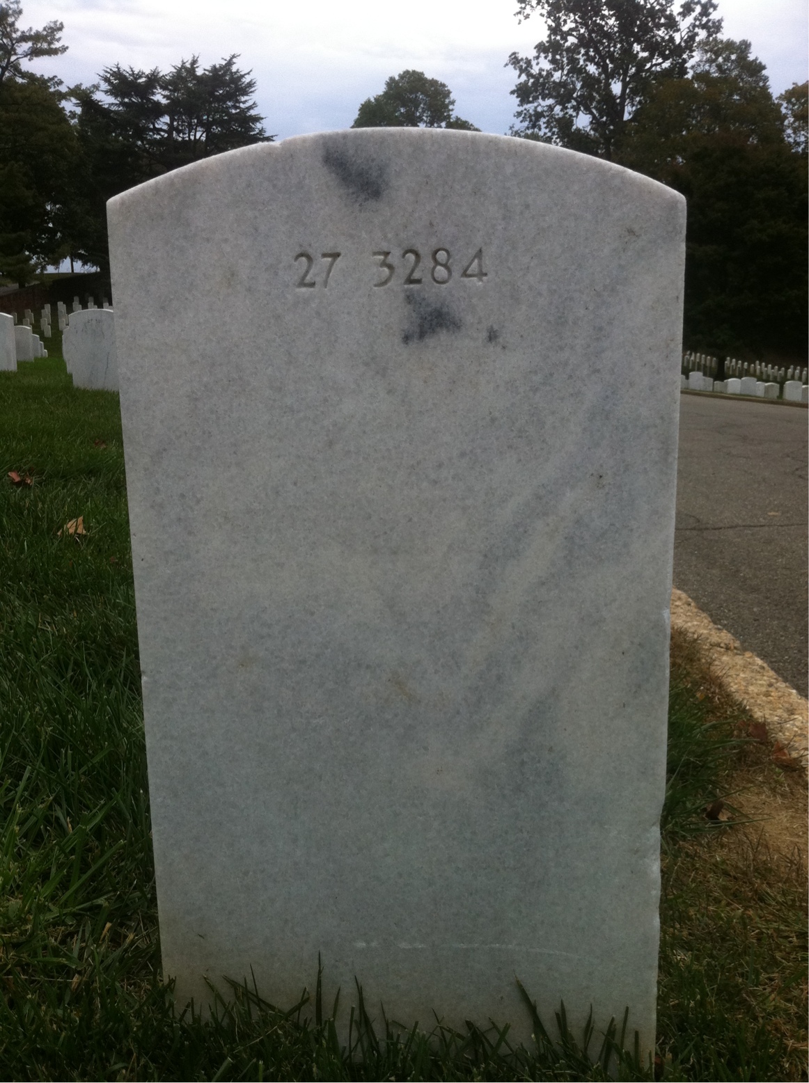 Back of headstone — James Bausle