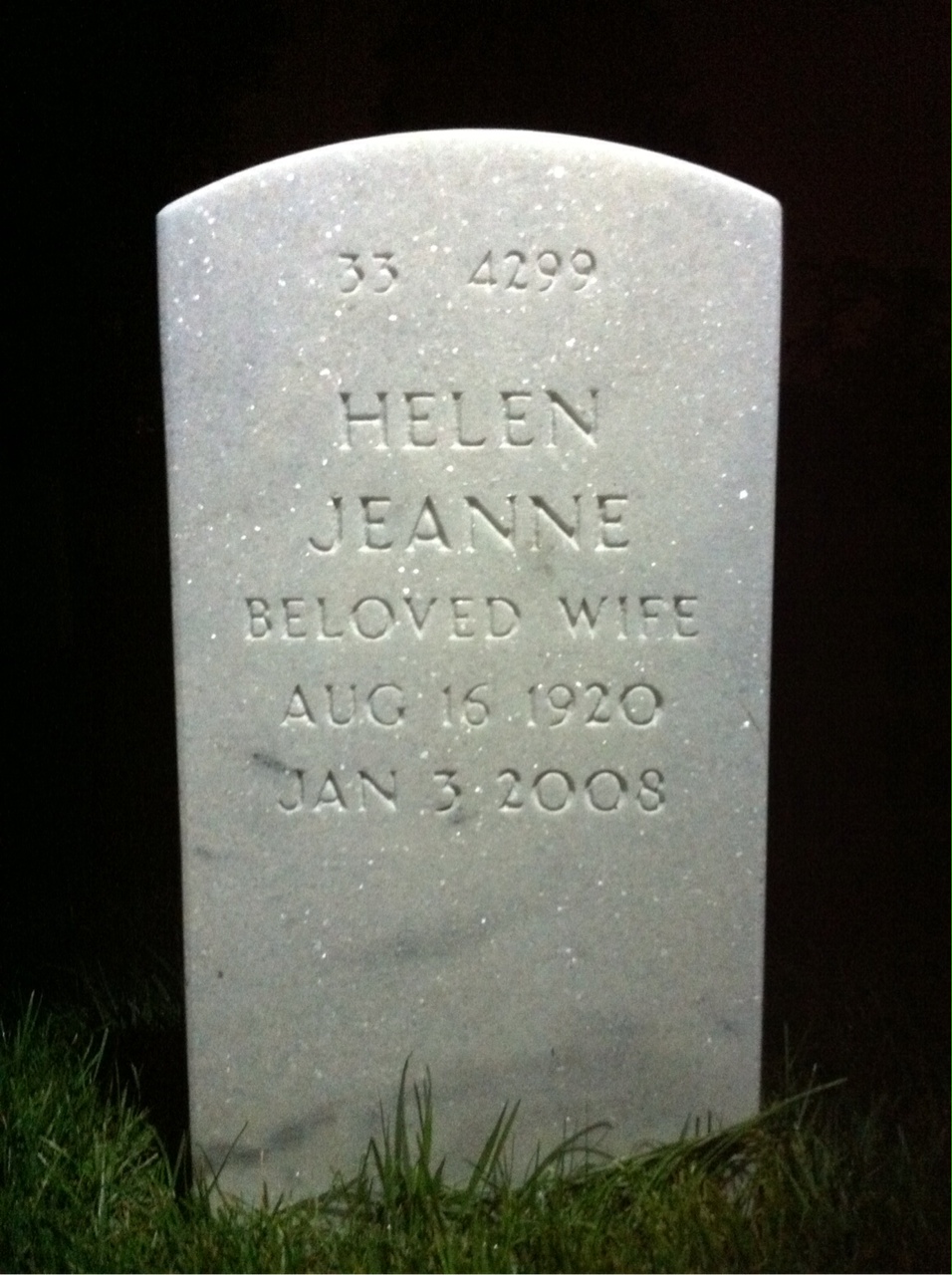 Back of headstone — Charles Kucera