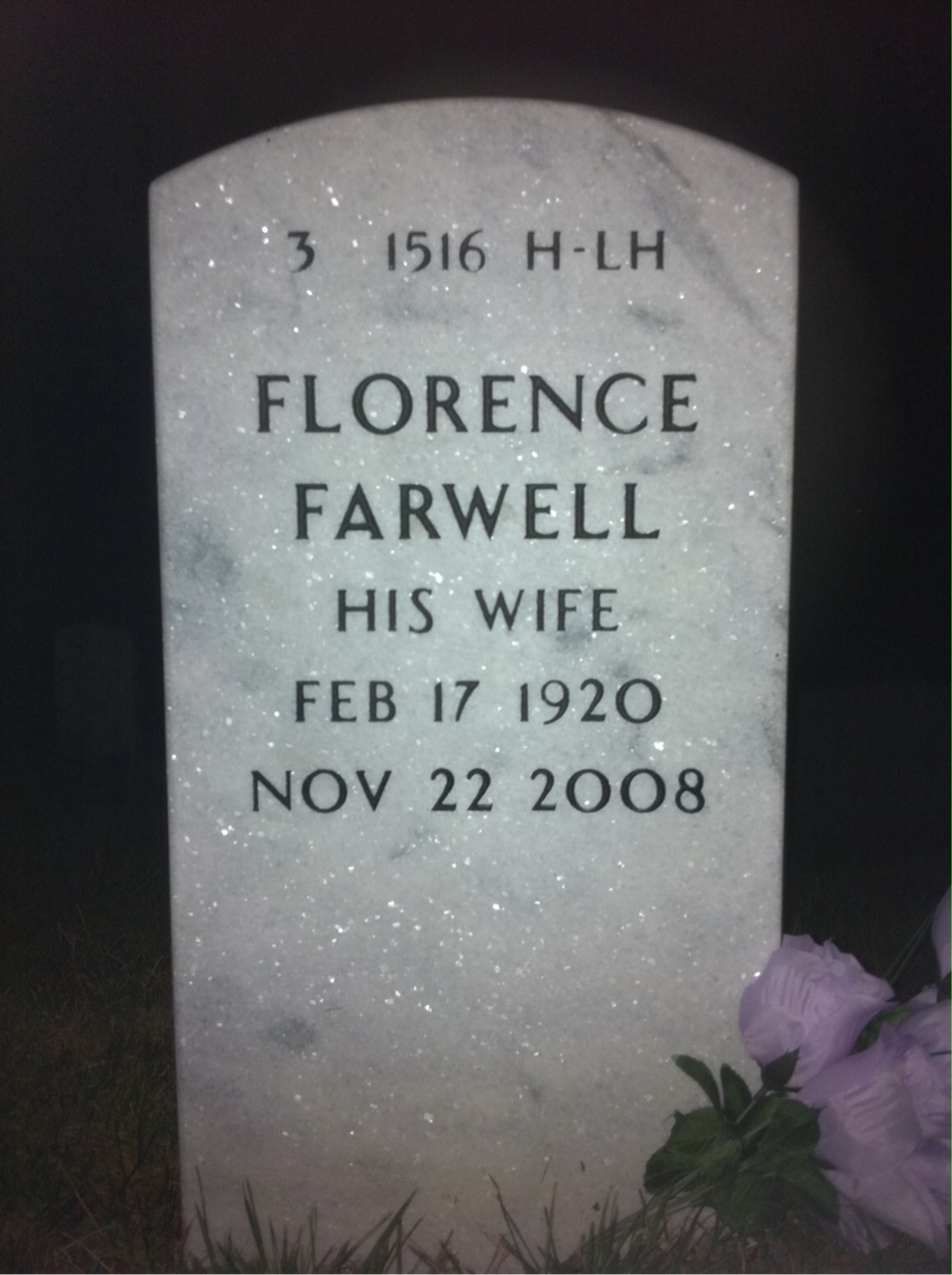 Back of headstone — John Broaddus